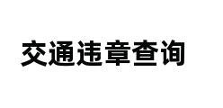 交通违章查询