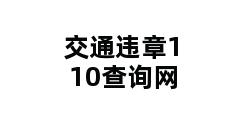 交通违章110查询网