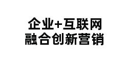 企业+互联网融合创新营销