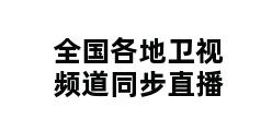 全国各地卫视频道同步直播