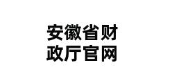 安徽省财政厅官网