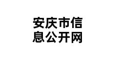 安庆市信息公开网