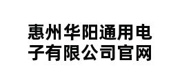 惠州华阳通用电子有限公司官网