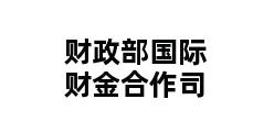 财政部国际财金合作司