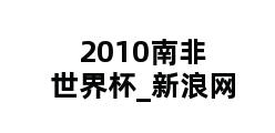 2010南非世界杯_新浪网