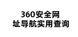 360安全网址导航实用查询