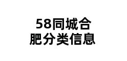 58同城合肥分类信息