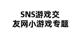 SNS游戏交友网小游戏专题