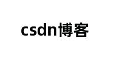 csdn博客